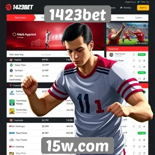 Apostas ao vivo e funcionalidades no 1423bet